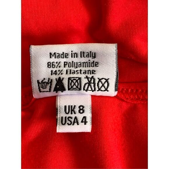 Melissa Odabash Honolua Sports‎ Zip-Up Swimsuit Red Size 4 - Picture 10 of 12